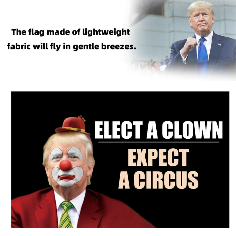 Joe Biden Flag Biden Harris Elect A Clown Donald Trump Flag President 3x5 FT