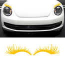 Porsche Volkswagen Beetle Black Car Headlight Eyelash Sticker Eyebrow Decal