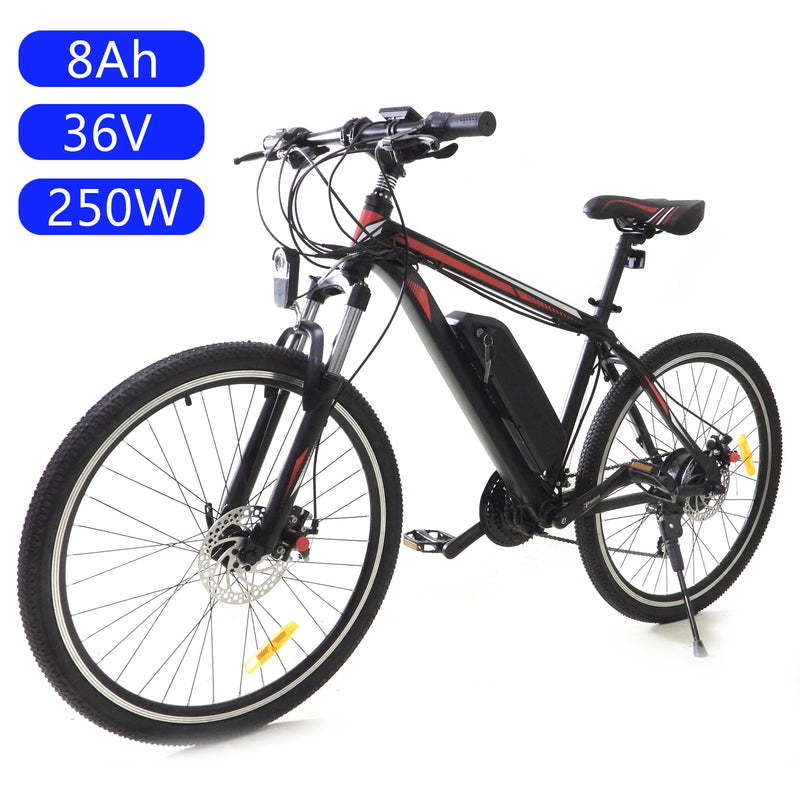 250W 36V 7.5-8AH Adult Electric Mountain Bike 26" 24 Speed Bicycle MTB E-bike 23km/h