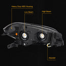 Chevrolet Malibu 2008-2012 Black Housing Clear Amber Headlights Assembly