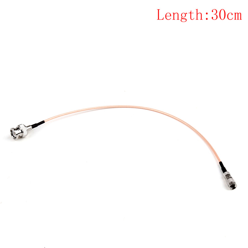 5PCS BNC Male Plug to DIN 1.0/2.3 (mini BNC) Male Plug RG179 Cable 30cm 75Ω