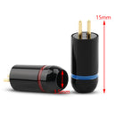 5PCS Aluminum Alloy Paint Black 0.78mm Plug Audio Connector For JH16 JH11 Pro BK