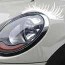 Porsche Volkswagen Beetle Black Car Headlight Eyelash Sticker Eyebrow Decal
