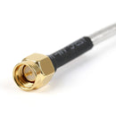 10Pcs SMA Male to SMA Male RF Extension Coax Pigtail Semi-Rigid Cable RG402 30cm