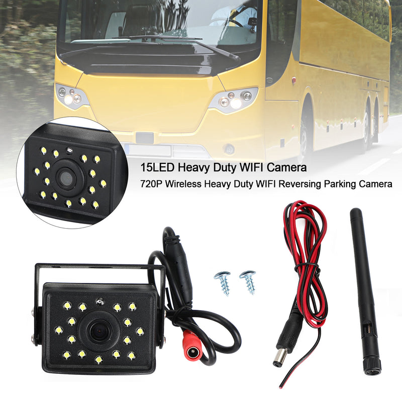 Wireless 1080P WIFI Bus Truck RV Night Vision Monitoring Reversing Image Camera