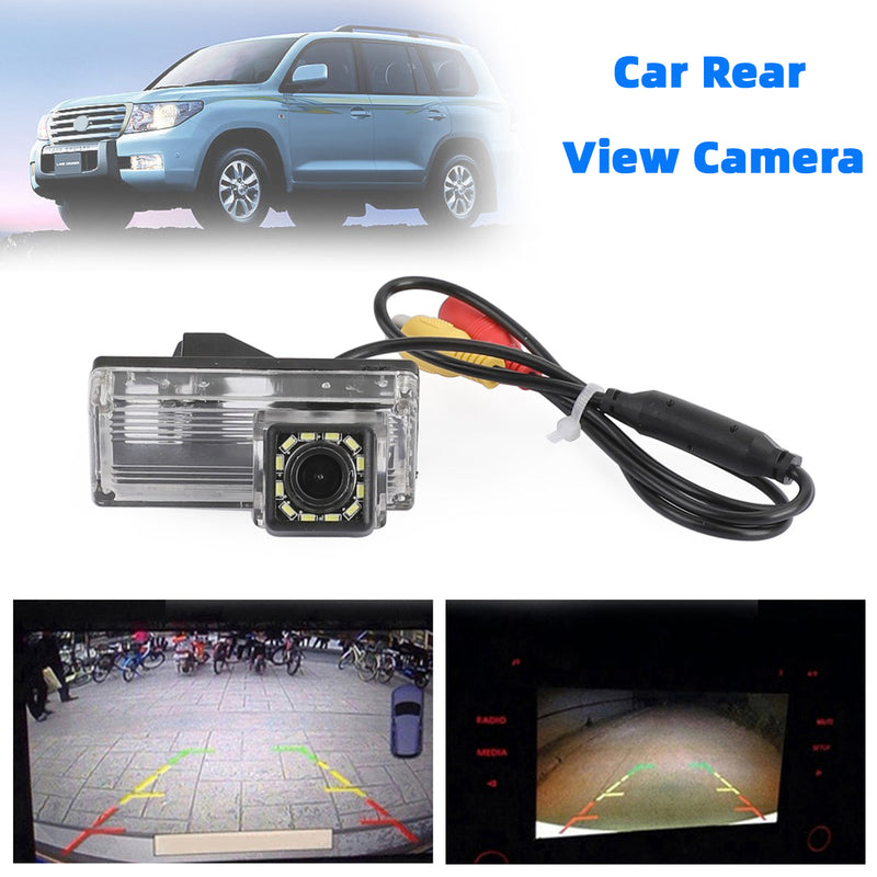 Reverse Backup Camera 12LED Fit For Toyota Land Cruiser 70/100/200 Series