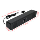 E350T Wired USB Audio Multimedia Computer Desktop 3.5mm Speaker Subwoofer