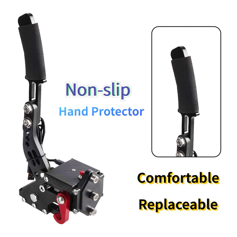 14Bit PS4/PS5 USB Handbrake Kits for Racing Games Steering Wheel Stand G29 Black