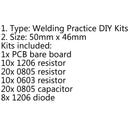 4Pcs SMT SMD Component Weld Welding Practice PCB Board Solder Plate DIY Kits