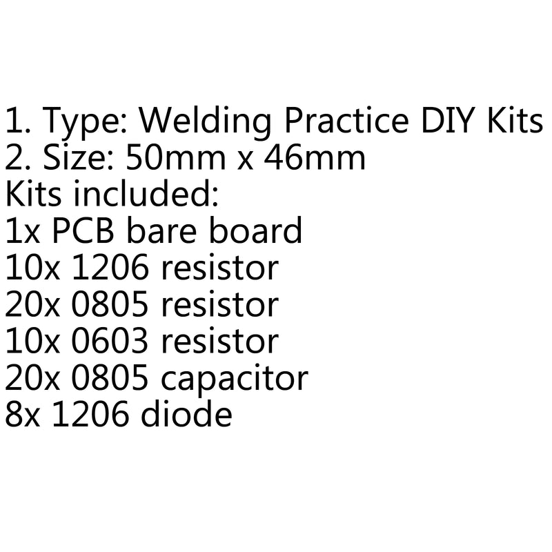 4Pcs SMT SMD Component Weld Welding Practice PCB Board Solder Plate DIY Kits