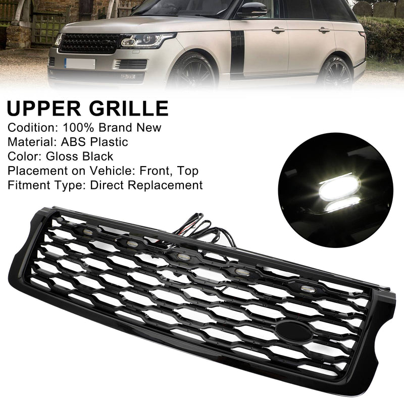 2013-2017 Vogue L405 Land Rover Range Rover Front Bumper Upper Grill With LED lights