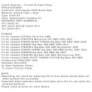 Clutch Kit Iron& Friction Plates fit for Yamaha YFP350U YFM350FX YFM400 Generic