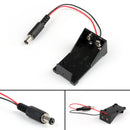 10Pcs 9V Battery Holder Box Case With 5.5*2.1mm DC Plug Connector For Arduino