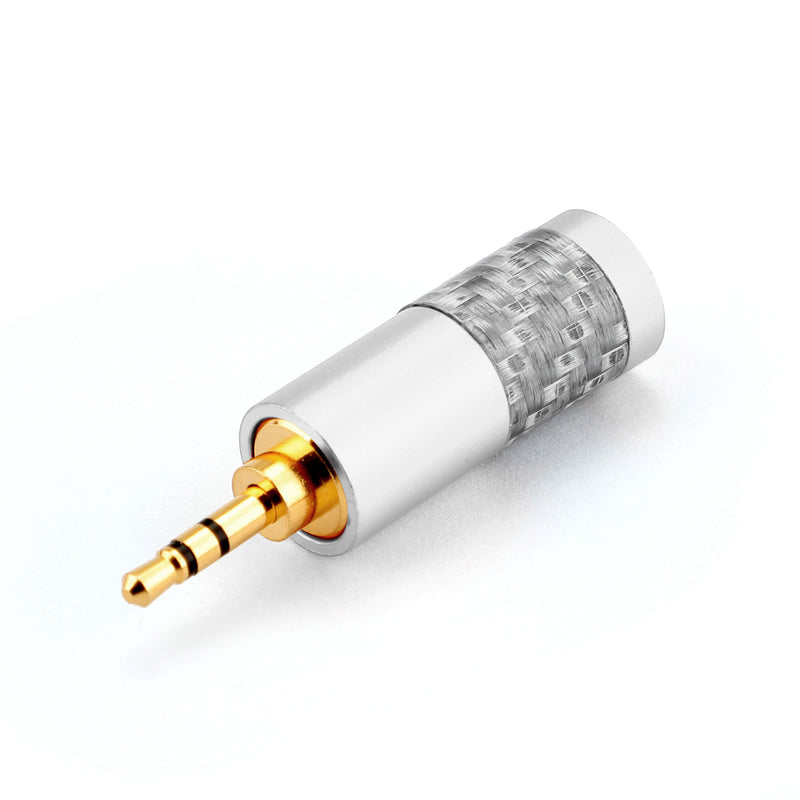 1PC Mini 2.5mm 3 Pole Stereo Plug Audio Connector Fit DIY Headphone Silver