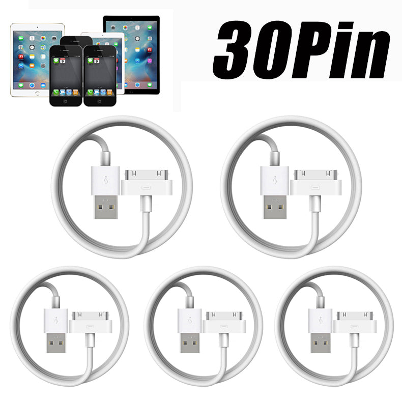 8 Pack 30 pin USB Sync Cable Charger Cord for Apple iPhone 4 3GS iPod Touch iPad Generic