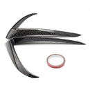 Carbon Fiber Front Fog Light Lamp Eyebrow Cover Trim For Tesla Model3 2017+ Generic