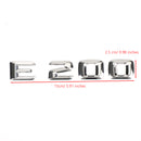 Rear Trunk Emblem Badge Nameplate Decal Letters Numbers Fit Mercedes E200 Chrome Generic