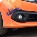 Porsche Volkswagen Beetle Black Car Headlight Eyelash Sticker Eyebrow Decal