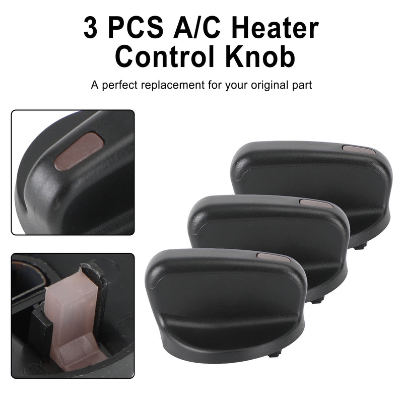 3 PCS A/C Heater Control Knob For Toyota Tacoma 1995-2004 55905-35310 Generic
