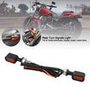 LED Rear Mini E Mark Turn Signal Indicator For Sportster Touring Dyna Softail Generic