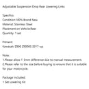 Moto Adjustable Suspension Drop Link Kits Lowering For Kawasaki Z900 2017-UP Generic