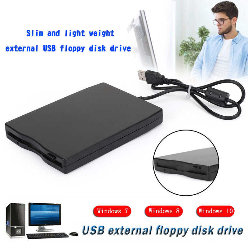 Portable USB Floppy Disk Drive External FDD 3.5" 1.44MB For Laptop PC Win Mac