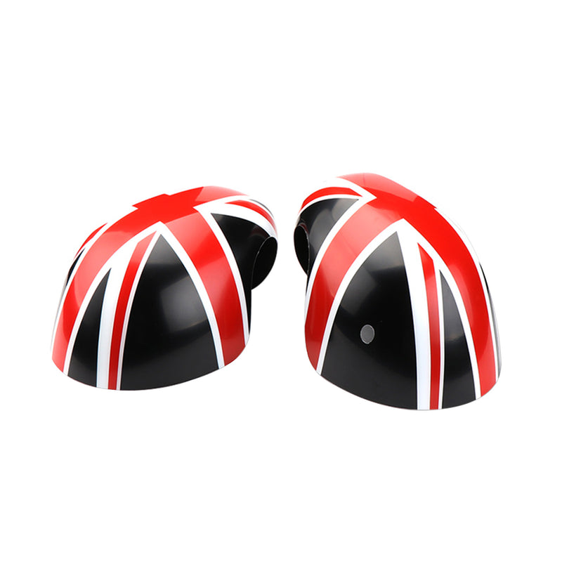 2019-2021 MINI Cooper F54 F55 F56 F57 F60 Union Jack UK Flag Mirror Covers for Black/Red Generic