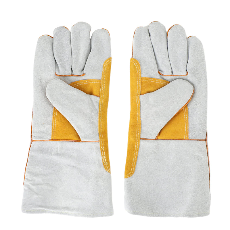 14Inch Leather Welding Gloves For Tig/Mig/BBQ/Stick Welders Heat Resistant