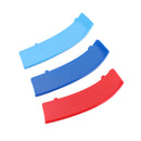 Tri-Colour Front Grille Grill Cover Strips Clip Trim for BMW 3 Series 11 Grilles Generic