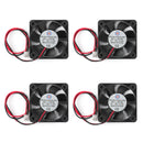 4Pcs 50mm x 10mm 5010B DC 12V 0.1A 2 Pin Brushless Cooling Fan Ball Bearing