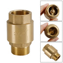 Brass Check Valve G1/2" G3/4" G1" M To F Thread Non-Return Backflow Prevention