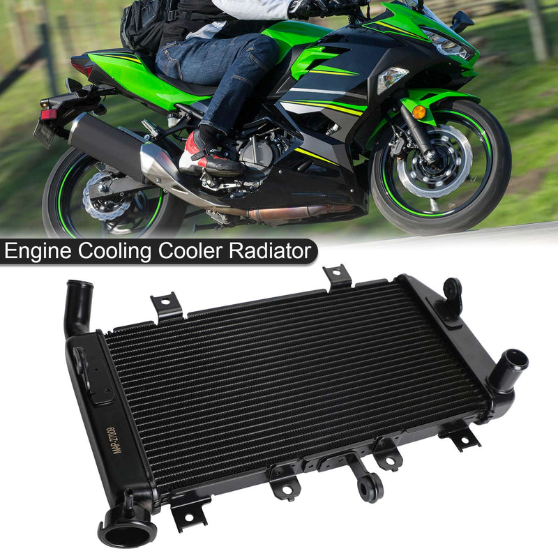 Aluminum Engine Cooling Cooler Radiator Fit for Kawasaki Ninja 400 2018-2021 Generic