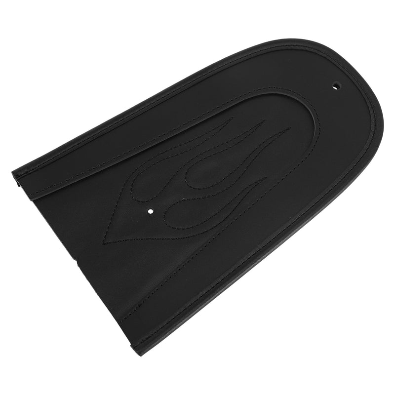 Black PU Leather Flame Stitch Solo Seat Rear Fender Bib For Sportster 1200 883 Generic