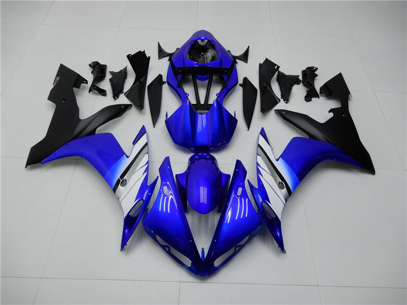 Injection ABS Plastic Fairing Fit for Yamaha 2004-2006 YZF R1 Blue Black Generic