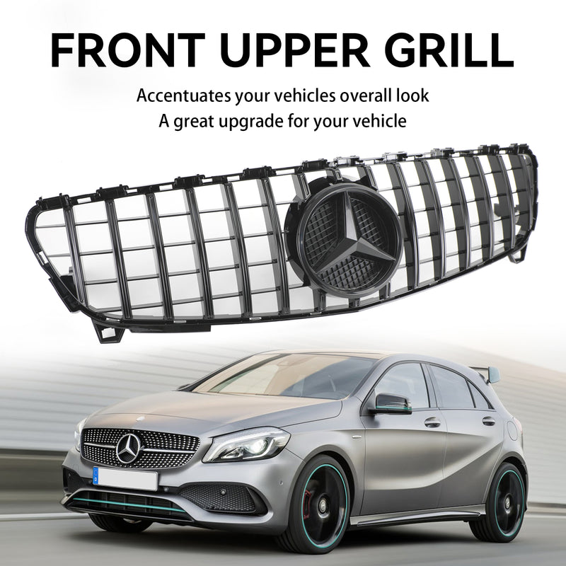 MERCEDES BENZ A CLASS W176 2016-2018 GTR Style Front Bumper Grille Grill