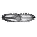 Benz A-Class W177 2019-2023 Diamond Front Bumper Grille Black/Chrome
