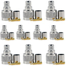 10Pcs N-Type Crimp Plug Male For LMR400 RG8 RG213 RG214 Cable RF Coax Connector