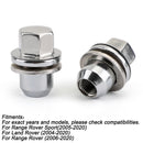 Set of 20 Lug Nuts For LR3 LR4 HSE Supercharged Range Rover Land Rover Chrome