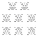 8Pcs 50mm Iron Net Fan Cover CPU Fan Grill Computer Cooling Fan 50x50mm AC/DC