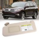 Left Sun Visor For Toyota 2008-13 Highlander W/ Vanity Light 74320-48500-B0/E0 Generic