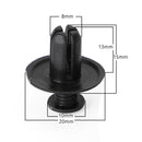 20 PACK 8MM FAIRING PANEL TRIM CLIPS SCREW IN RIVETS CLIP MOTORCYCLE UNIVERSAL Generic