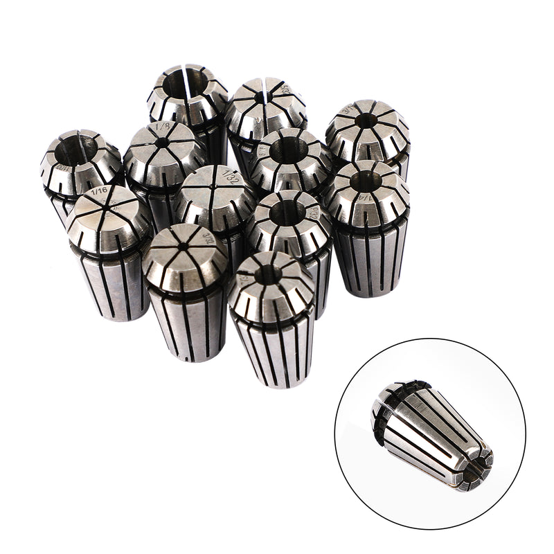 9Pcs/12PCS/10Pcs/ ER16 Spring Collet Set For CNC Milling Lathe Machine