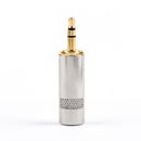 4Pcs 3.5mm 3Pole Plug Gold-Plated Contact Plug Jack Solder Audio For Headphone Silver