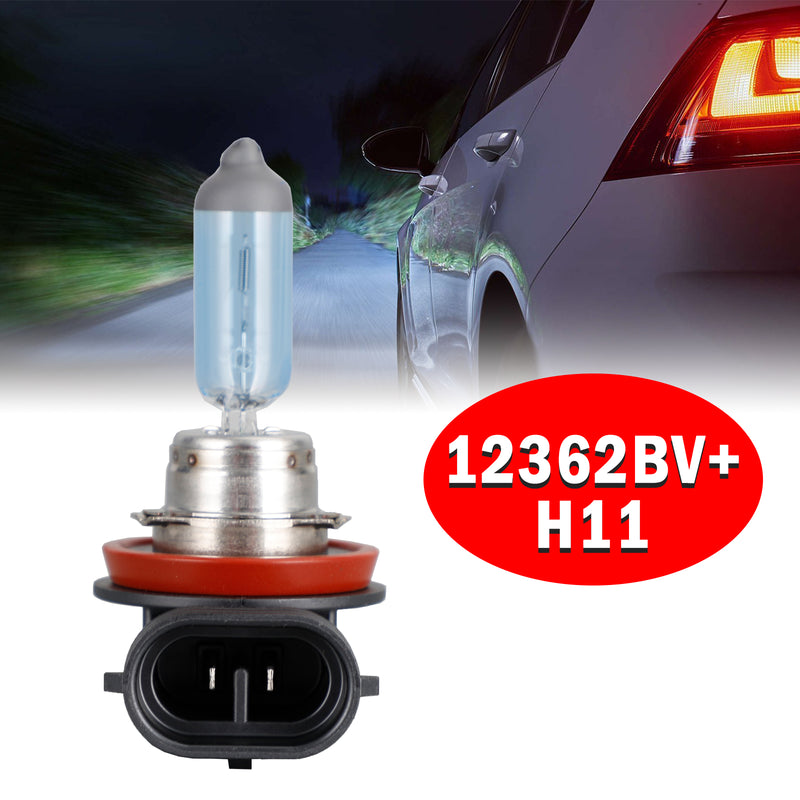 For Philips 12362BV+ BlueVision 4000K Car Headlight Bulbs H11 12V55W PGJ19-2