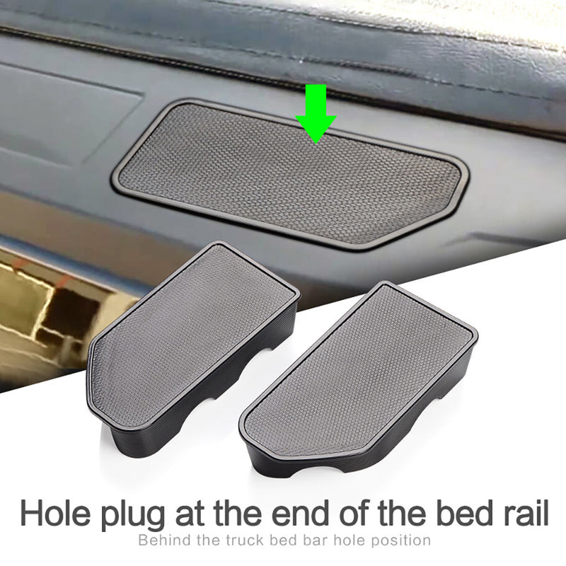 Stake Pocket Covers Caps Rail Hole Plugs For Silverado Sierra 2019-2021