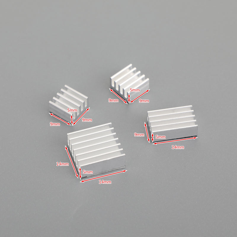 Durable Heatsink Radiator Cooler Kit with Sticker 4PCS/Set Raspberry Pi 4B Model