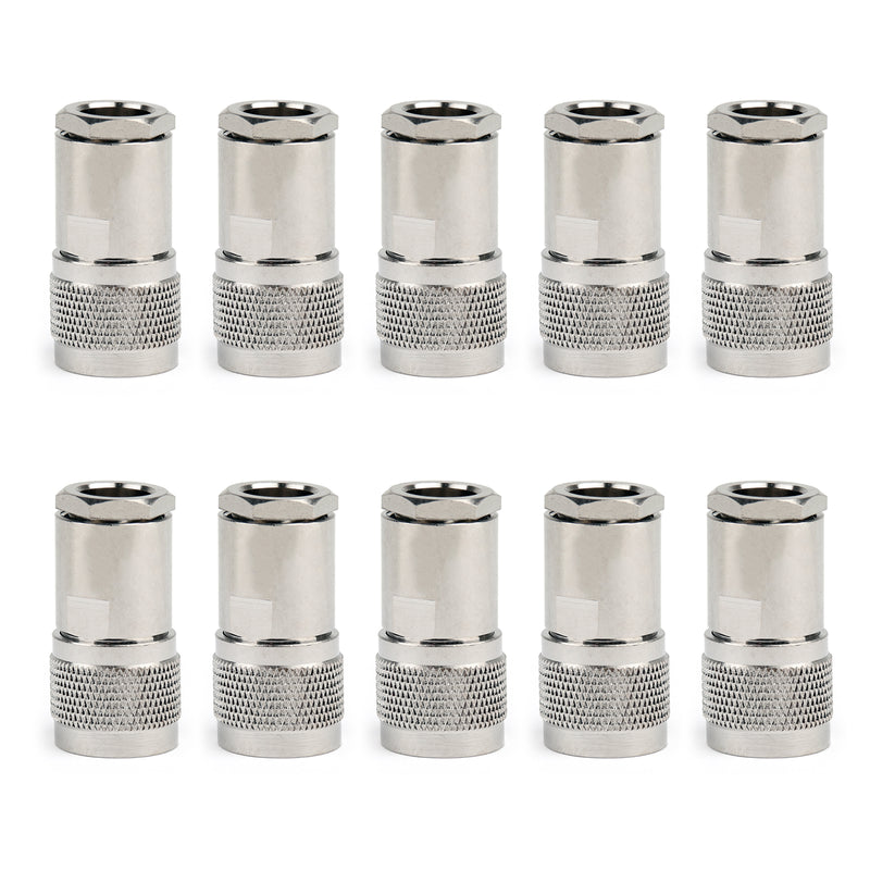 10PCS N Clamp Plug Male RF Coaxial Connector Cable For LMR400 RG8 RG213