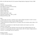 WaterProof 48V to 5V 20A 100W Step Down DC/DC Power Converter Regulator