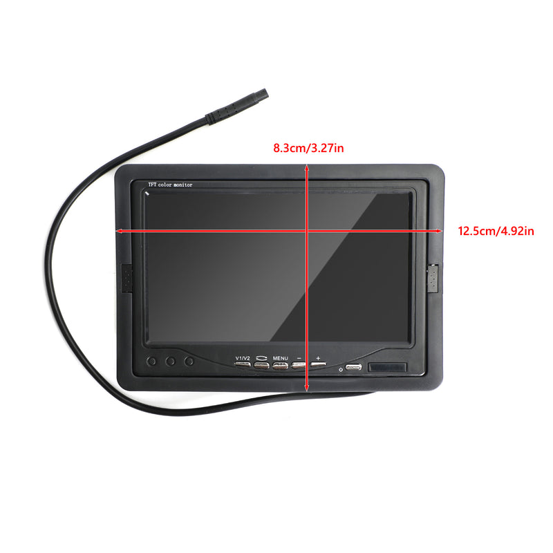 Wireless IR Backup Waterproof Camera +7"LCD HD Monitor Car Rear View Reverse Kit