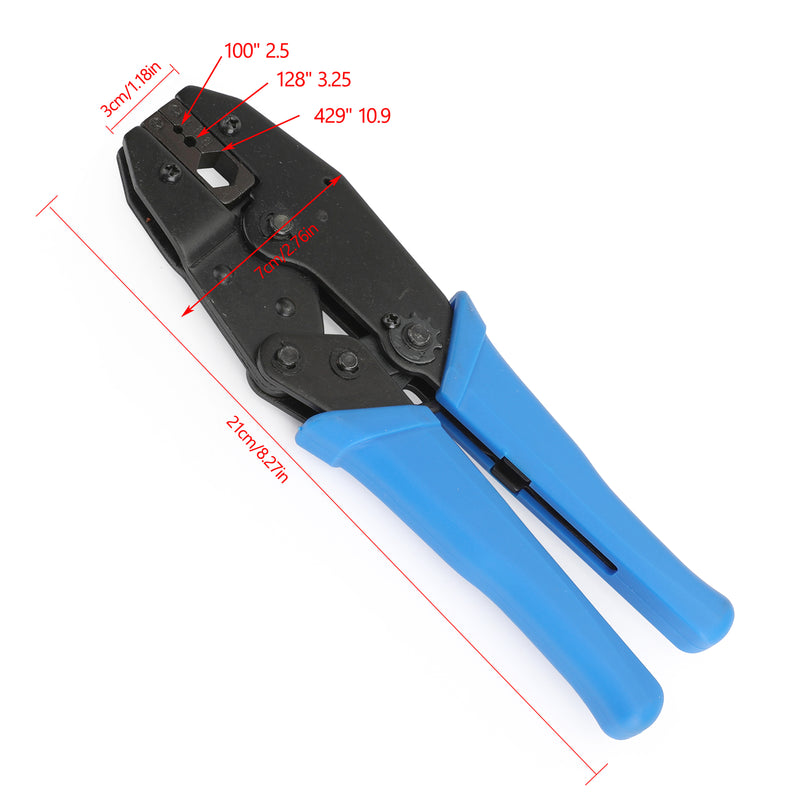 9'' Compression Coaxial Cable Professional Hex Crimping Tool Multifunctional for F-pin/Coax/BNC SMA Connectors RG Types